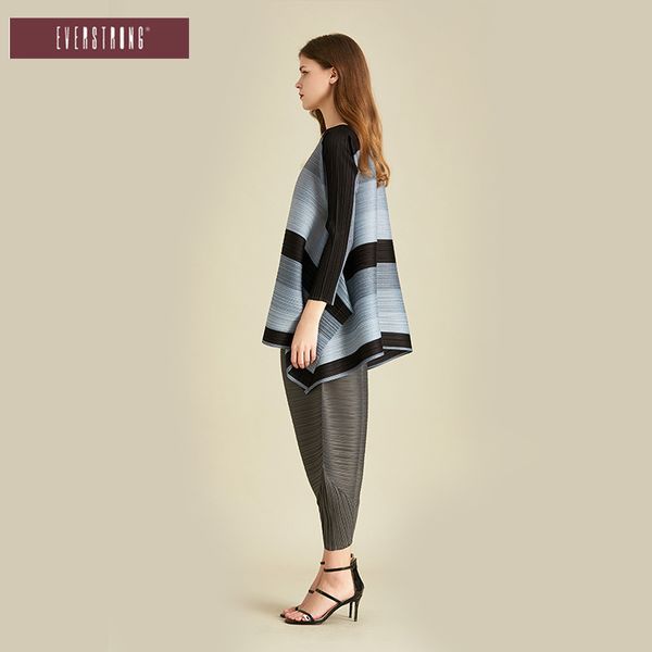 

autumn and winter new patchwork irregular women's contrast o neck loose fashion suit 210421, White