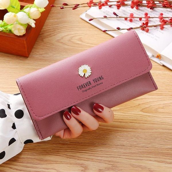

purse wallet long women's card leather carteira masculina, White