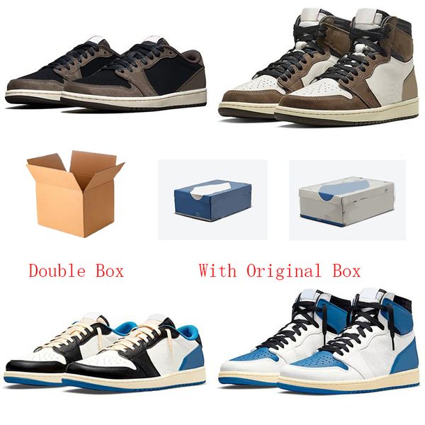 

reverse mocha 1 high shoes travis phantom olive low sail university red scotts military blue 1s cactus jack fragment dark mocha men sports s, Black
