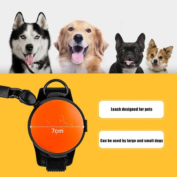 

dog collars & leashes hands-retractable leash wrist belt strap for dogs cat i88