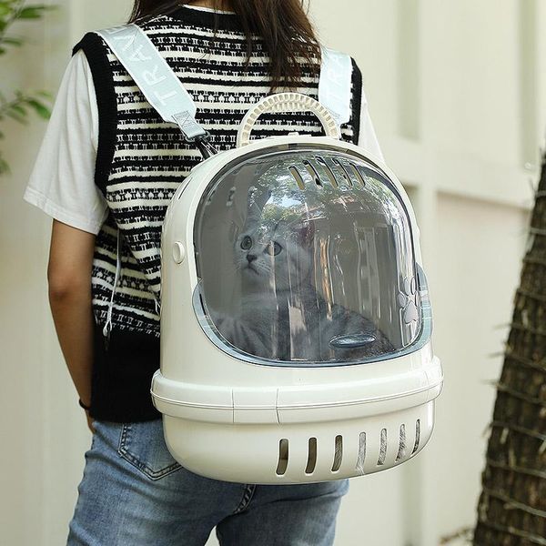 

cat carriers,crates & houses hoopet transparent portable outdoor bag pet carrying space backpack puppies cage shoulders supplies