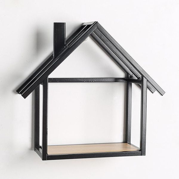 

bathroom shelves nordic iron house shape wall storage rack shelf hanging decoration living room decorative furnishing ornamen
