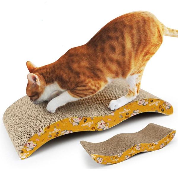 

cat toys #4 scratching pad pet corrugated cardboard catnip scratcher playing training exercise kitten supplies