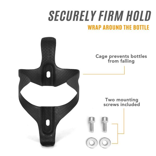 

2pcs full carbon fiber ultralight bike bottle cage bicycle water holder for road mountain accessoires bottles & cages