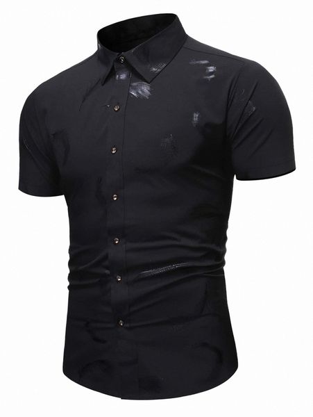 

men graphic print shirt p9vz#, White;black