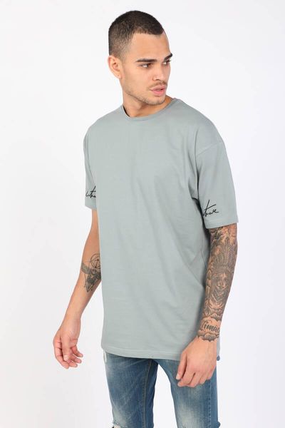

men's t-shirts male gray flat bike collar oversize t-shirt, White;black