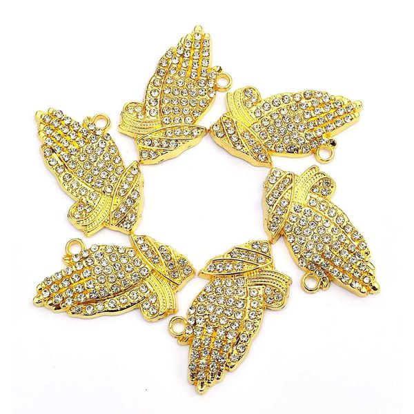 

10pcs hand charms for women diy jewelry accessories, Bronze;silver