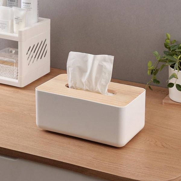 

tissue boxes & napkins creative box modern wooden cover paper storage home car holder case organizer decoration tools*
