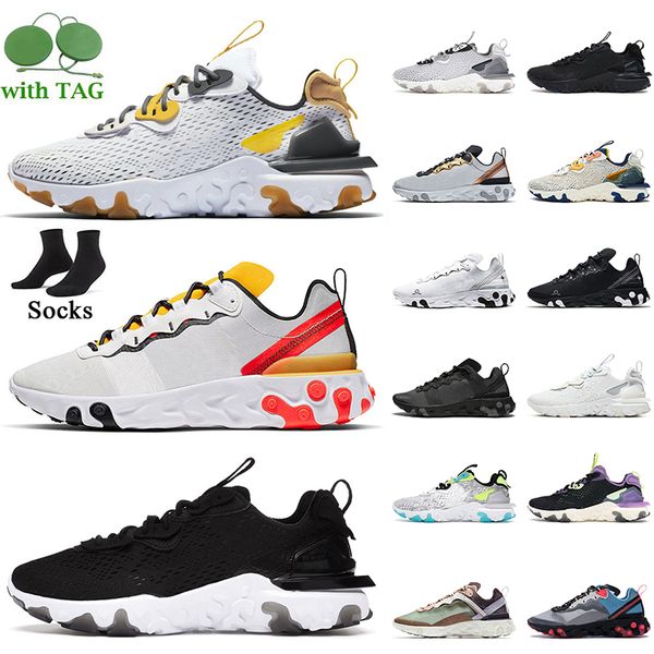 

women men epic running shoes nik react vision trainers element undercover 55 87 sports tour yellow honeycomb black iridescent wh
