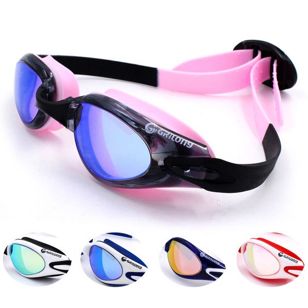

ruihe hd electroplating fashionable waterproof and antifogging swimming equipment men's women's goggles 805