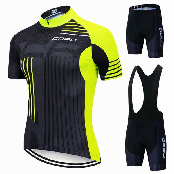 

team capo cycling jerseys bike wear clothes bib gel sets clothing ropa ciclismo uniformes maillot sport racing, Black;blue