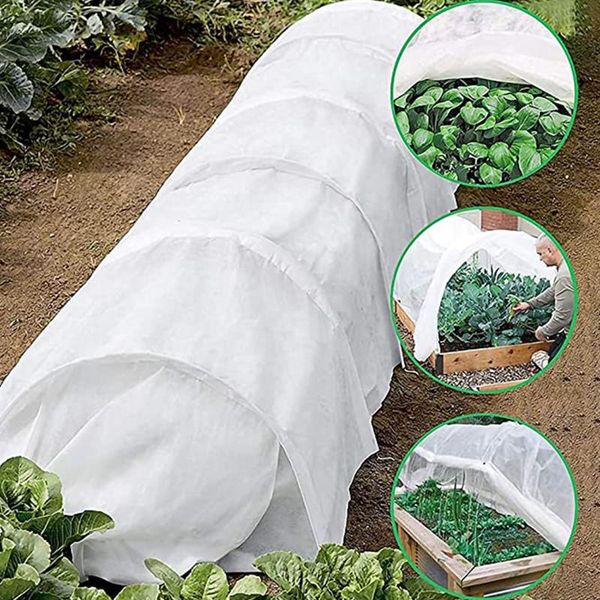 

shade 40gsm winter reusable plant cover non-woven fabric e protection frost blanket garden supplies birds insect