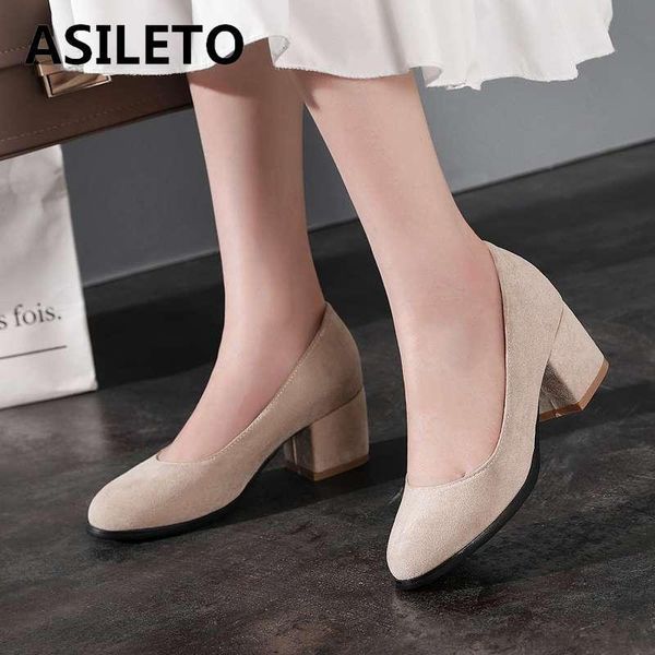 

dress shoes asileto women's pumps middle square heel round toe flock slip on shallow black apricot spring summer big size 32-45 b1254