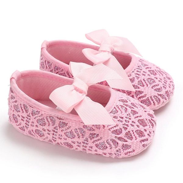 

first walkers outad born baby girl shoes fashion moccasins lace bowknot decor soft bottom soled non-slip crib walker