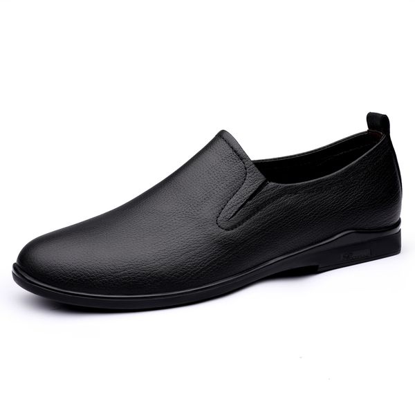 

dress shoes male legitimate leather shoes, casual business footwear or daily decoration% db1d, Black
