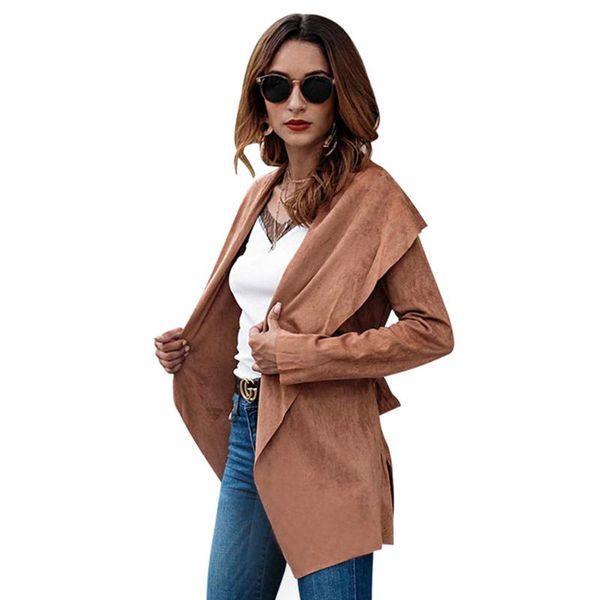

women's jackets suit-dress 2021 autumn and winter product long fund loose coat fashion overcoat, Black;brown