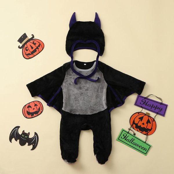 

jumpsuits baby clothes for halloween costumes romper autumn winter boy girl bat born jumpsuit, Blue