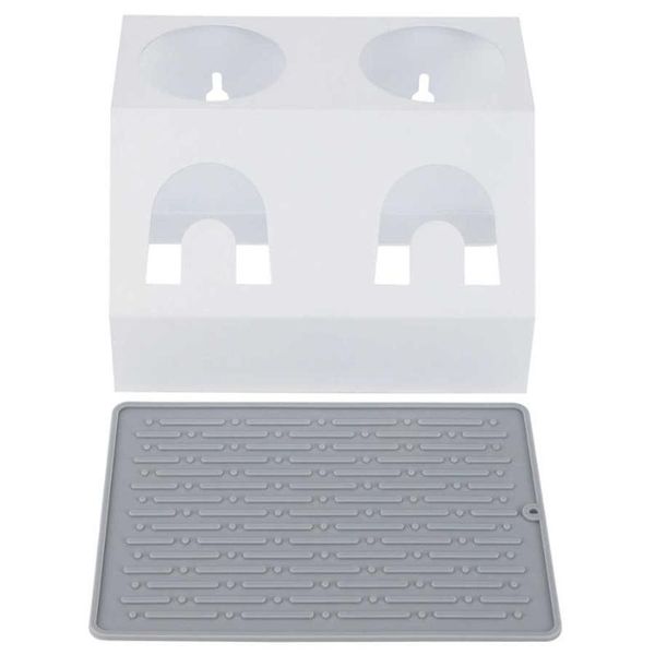 

storage bottles & jars dish drainer dual holes for home restaurant
