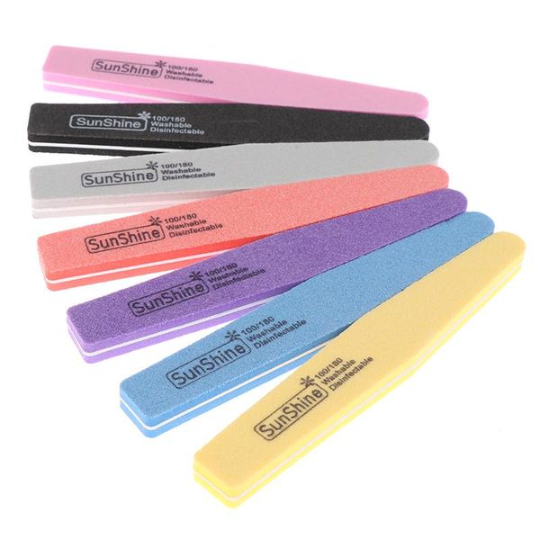

nail art kits 100/180 files sanding buffer double sided pedicure manicure accessories set