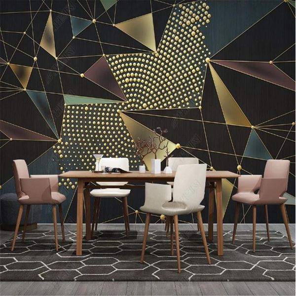 

modern mural wallpaper for living room minimalist light luxury geometric line relief carving tv background wall paper home decor wallpapers