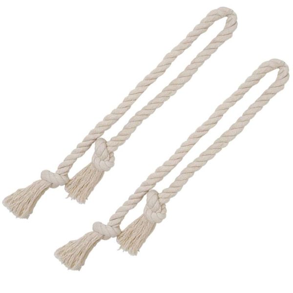 

2pcs coarse curtain cotton rope decorative hand weaving tie & drapes