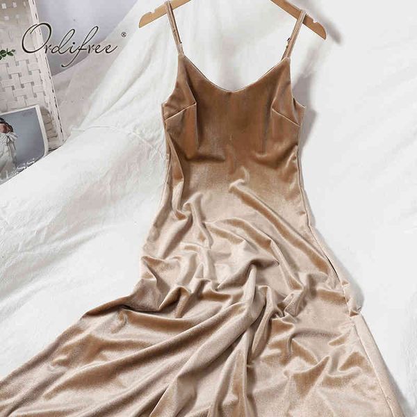 

summer women velvet party vintage spaghetti strap basic dress 210415, Black;gray