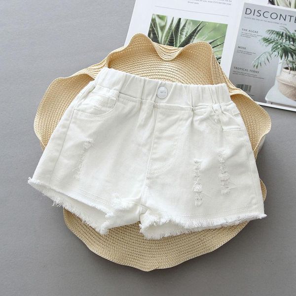 

shorts girls cotton denim jeans children thin soft trousers kids casual clothes clothing p163, Black