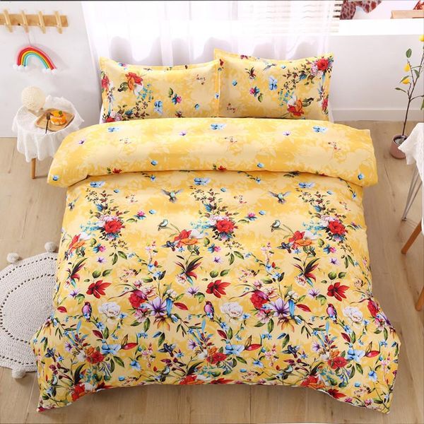 

bedding sets flower set full size 2/3pcs228*228cm bed cover, pillowcase