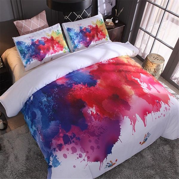 

bedding sets colorful set king  duvet cover with pillowcase comforter af01#