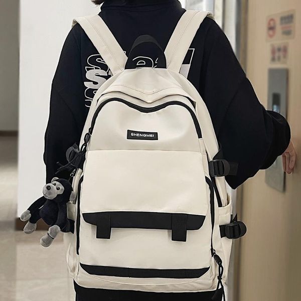 

backpack trendy girl boy waterproof cool student school bag female male cute lady men kawaii travel college bags women backpacks
