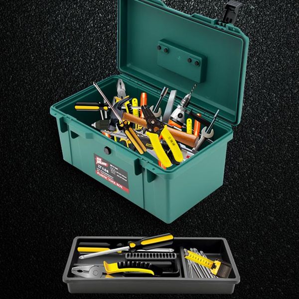 

tool organizers potable plastic case household impact resistant storage tools box professional hardware porta attrezzi home repair dk50tb