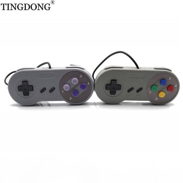 

game controllers & joysticks 2pcs wired controller gamepad for sfc snes console