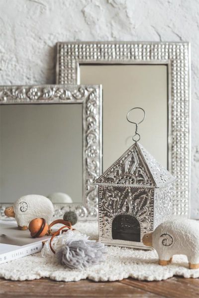 

mirrors moroccan style european retro mirror metal aluminum silver carved frame bedroom makeup deskdecor vanity