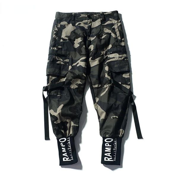 

men's pants street fashion male hip hop pencil 100 % casual sweatpants brand clothing men camouflage cargo, Black