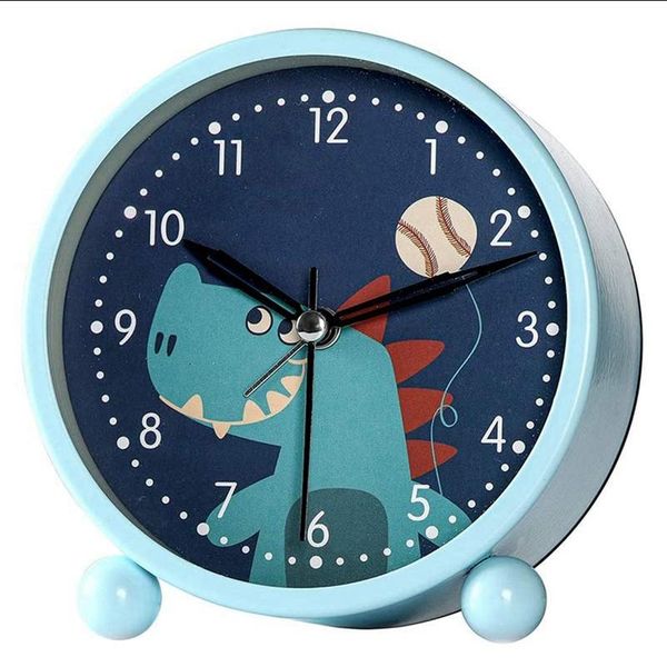 

other clocks & accessories children's alarm clock with night light, children analog, bedroom snooze function clock, compact non-ticking