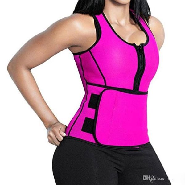 2 pezzi Vita Cincher Shaper Sweat Vest Trainer Tummy Girdle Control Corsetto Body Shapersfor Women Plus Size S M L XL XXL 3XL 4XL