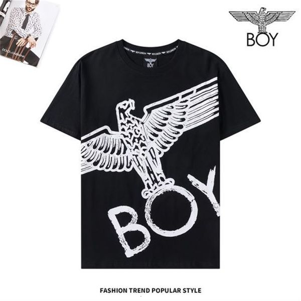 

fashion t shirt 21 brand short sleeve men's and women's lovers' summer printed eagle wing loose half shirt, White;black