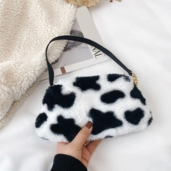 

evening bags female plush handbags women shoulder bag vintage design fashionable ladies handle original