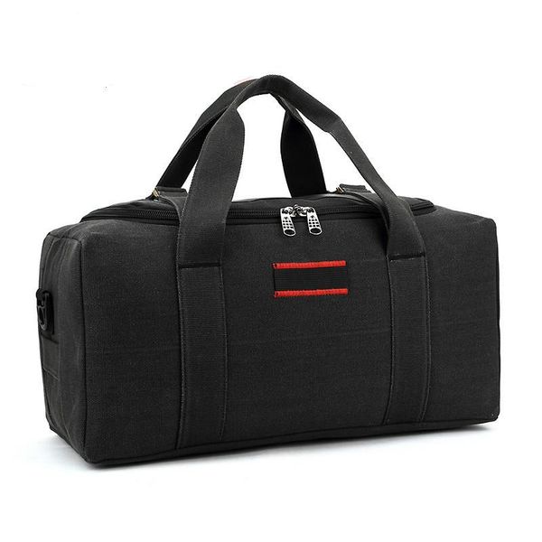 

duffel bags large capacity canvas leather portable crossbody bag men's baggage travel shoulder practical luggage thicken