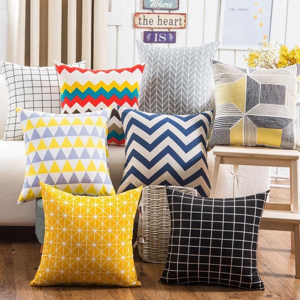

cushion/decorative pillow modern mall creative gift customized cushion 18inch 45*45cm home sofa decors cusion linen cotton car office throw