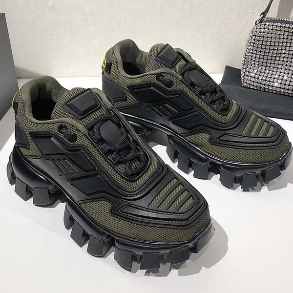 

2021 designer classic platform shoes for men or women fashion fit and comfortable lace up couple sports shoess multi color optional size 35-, Black