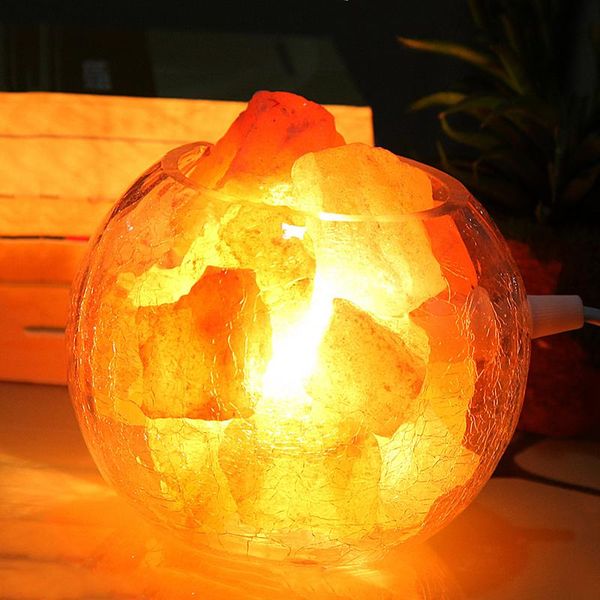 

table lamps glass cylinder crystal salt lamp himalaya european style decorative small creative bedroom warm wedding bedside