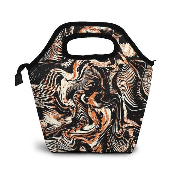 

pattern number 169 lunch bag lunch/ice bags portable insulated picnic box for women men organizer, Blue;pink