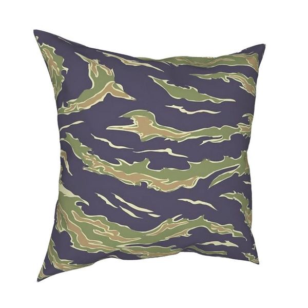 

tiger stripe camo army camouflage pillow case home decor cushions throw for sofa polyester double-sided printing print cushion/decorative