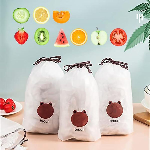 

storage bags universal fresh bags, stretch plastic food covers for meal (500 pc)