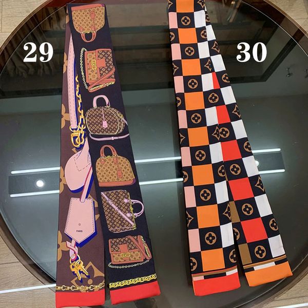 

2021 spring and summer scarf trend streamer multifunctional french silk scarfs luxury designer business high fashion sense factory wholesale, Blue;gray