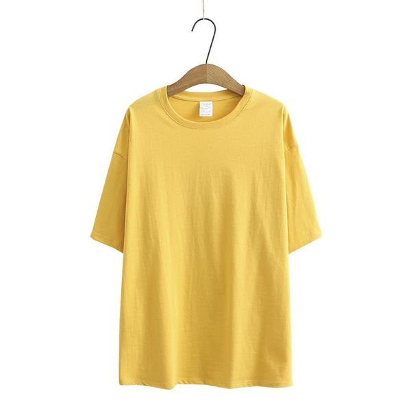 

plus size women's solid simple tshirts short sleeve drop shoulder candy color shirts t-shirt, White