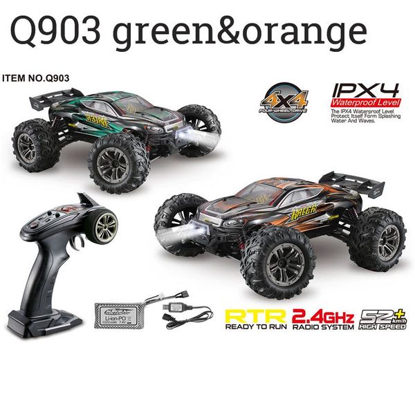 

Xinlehong Q903 RC Car 116 2.4G 4WD 52km/h High Speed Brushless RC Car Dessert Off Road Car RC Vehicle Models Toys for Children