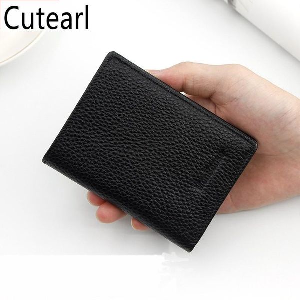 

wallets male genuine leather short retro purse black litchi pattern holders vintage style cartera hombre mens coin, Red;black