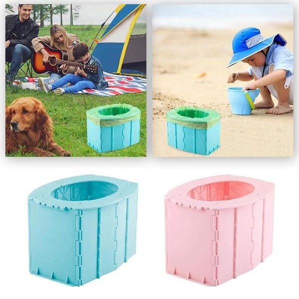 

toilet paper holders portable folding foldable potty convenience bucket for camping hiking travel b99